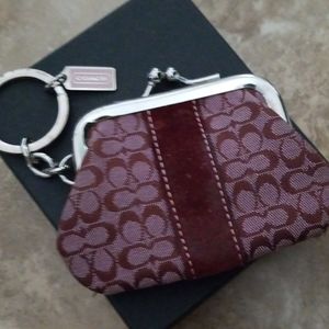 Coach keychain coin purse